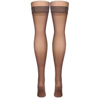 Truform 1774TP-M Sheer Thigh-High Stockings - 15-20 mmHg - Taupe - Medium