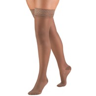 Truform 1774TP-XL Sheer Thigh-High Stockings - 15-20 mmHg - Taupe - Extra Large