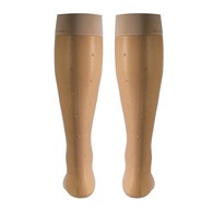 Truform 1782ND-XL Sheer Knee-High Stockings - Dot Pattern - 15-20 mmHg - Nude - Extra Large
