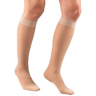 Truform 1783 Sheer Knee-High Compression Stockings - Diamond Pattern - 15-20 mmHg