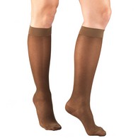 Truform 1783 Sheer Knee-High Compression Stockings - Diamond Pattern - 15-20 mmHg