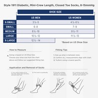 Truform 1911 TruSoft Non-Compression Socks - Mini-Crew Length