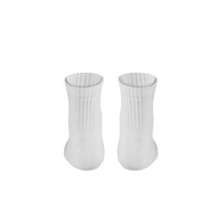 Truform-1911WH-XL TruSoft Non-Compression Socks - Mini-Crew Length - White - Extra Large