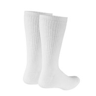Truform 1912WH-XL TruSoft Crew-Length Socks - 8-15 mmHg - White - Extra Large