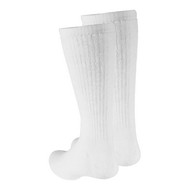 Truform 1912WH-XS TruSoft Crew-Length Socks - 8-15 mmHg - White - Extra Small