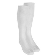 Truform 1913WH-L TruSoft Knee-High Socks - 8-15 mmHg - White - Large