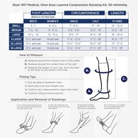 Truform 1917 Ulcer Ease Layered Compression Kit - Compression Stocking with Liners