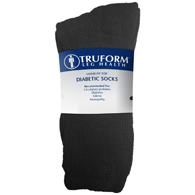 Truform 1918 Loose-Fit Top Diabetic Socks, Mid Calf (3 Pairs per Pack)
