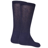 Truform 1918 Loose-Fit Top Diabetic Socks (3 PR/PK) - Mid Calf - LGE - Navy