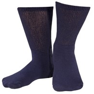 Truform 1918 Loose-Fit Top Diabetic Socks (3 PR/PK) - Mid Calf - MED - Navy