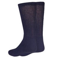 Truform 1918 Loose-Fit Top Diabetic Socks (3 PR/PK) - Mid Calf - XL - Navy