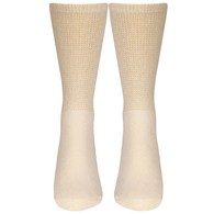 Truform 1918 Loose-Fit Top Diabetic Socks (3 PR/PK) - Mid Calf - XL - Tan