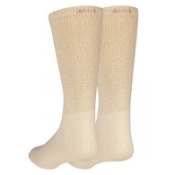 Truform 1918 Loose-Fit Top Diabetic Socks (3 PR/PK) - Mid Calf - XL - Tan