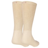 Truform 1918 Loose-Fit Top Diabetic Socks (3 PR/PK) - Mid Calf - XL - Tan