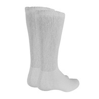 Truform 1918 Loose-Fit Top Diabetic Socks (3 PR/PK) - Mid Calf - SML - White