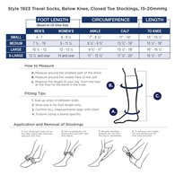Truform 1923 Knee-High Travel Series Compression Socks - 15-20 mmHg