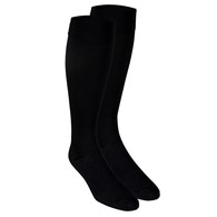 Truform 1923BL-L Knee-High Travel Series Compression Socks - 15-20 mmHg - Black - Large