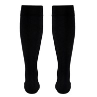 Truform 1923BL-XL Knee-High Travel Series Compression Socks - 15-20 mmHg - Black - Extra Large