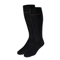 Truform 1923CH-L Knee-High Travel Series Compression Socks - 15-20 mmHg - Charcoal - Large