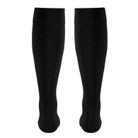 Truform 1923CH-L Knee-High Travel Series Compression Socks - 15-20 mmHg - Charcoal - Large