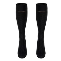 Truform 1923CH-XL Knee-High Travel Series Compression Socks - 15-20 mmHg - Charcoal - Extra Large