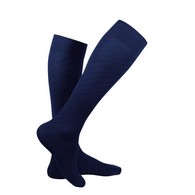 Truform 1923NV-XL Knee-High Travel Series Compression Socks - 15-20 mmHg - Navy - Extra Large