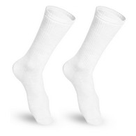Truform 1932-S Crew-Length Casual Socks - 15-20 mmHg - White - Small