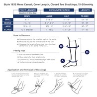 Truform 1932 Crew-Length Casual Socks - 15-20 mmHg
