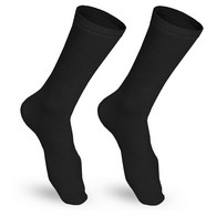 Truform 1932BL-S Crew-Length Casual Socks - 15-20 mmHg - Black - Small