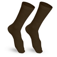 Truform 1932BN-M Crew-Length Casual Socks - 15-20 mmHg - Brown - Medium