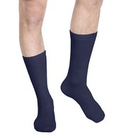 Truform 1932NV-L Crew-Length Casual Socks - 15-20 mmHg - Navy - Large