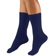 Truform 1932NV-S Crew-Length Casual Socks - 15-20 mmHg - Navy - Small