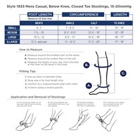 Truform 1933 Knee-High Casual Socks - 15-20 mmHg