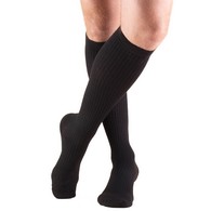 Truform 1933BL-M Knee-High Casual Socks - 15-20 mmHg - Black - Medium