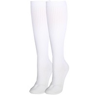 Truform 1934WH-XL Knee-High Casual Socks - 20-30 mmHg - White - Extra Large