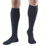 Truform 1942 Men's Dress-Style Support Socks, Knee High, 8-15 mmHg