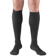 Truform 1943 Men's Dress-Style Support Socks - Knee High - 15-20 mmHg - LGE - Charcoal