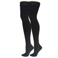 Truform 1945BL-S Thigh-High Dress Socks - 20-30 mmHg - Black - Small