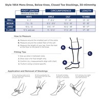 Truform 1954 Knee-High Dress Socks - 30-40 mmHg