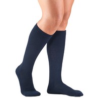 Truform 1963NV-S Knee-High Casual Socks - 15-20 mmHg - Navy - Small