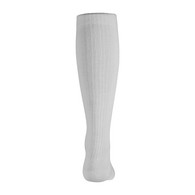 Truform 1963WH-L Knee-High Casual Socks - 15-20 mmHg - White - Large