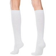 Truform 1963WH-XL Knee-High Casual Socks - 15-20 mmHg - White - Extra Large