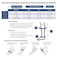 Truform 1974 Knee Trouser Socks - Rib Pattern - 20-30 mmHg