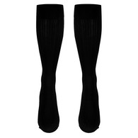 Truform 1974BL-S Knee Trouser Socks - Rib Pattern - 20-30 mmHg - Black - Small