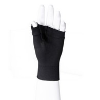 Truform 3322BL-S Lymphedema Compression Gauntlet Glove - 20-30 mmHg - Black - Small