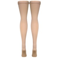 Truform 8810BG-XL Thigh-High Stockings - Closed Toe - 18 mmHg - Beige - Extra Large