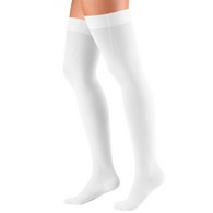 Truform 8810WH-S Thigh-High Stockings - Closed Toe - 18 mmHg - White - Small
