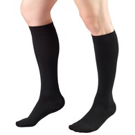 Truform 8845BL-3L Knee-High Stockings - Closed Toe - 30-40 mmHg - Black - 3XL