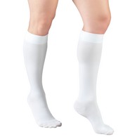 Truform 8845WH-S Knee-High Stockings - Closed Toe - 30-40 mmHg - White - Small