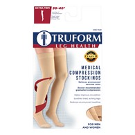 Truform 8848 Thigh-High Compression Stockings - Closed Toe - Dot Top - 30-40 mmHg